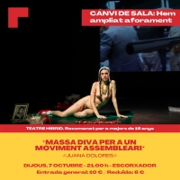 Samplia laforament per a lespectacle Massa diva per a un moviment assembleari